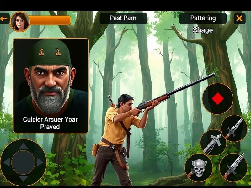 Assam Ranger S Revenge gameplay screenshot showing character in forest environment